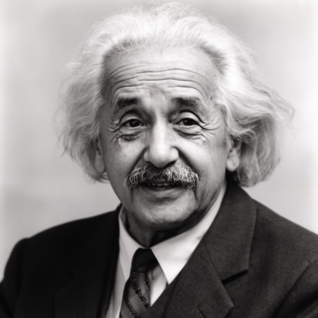 AI-generated illustration of Albert Einstein