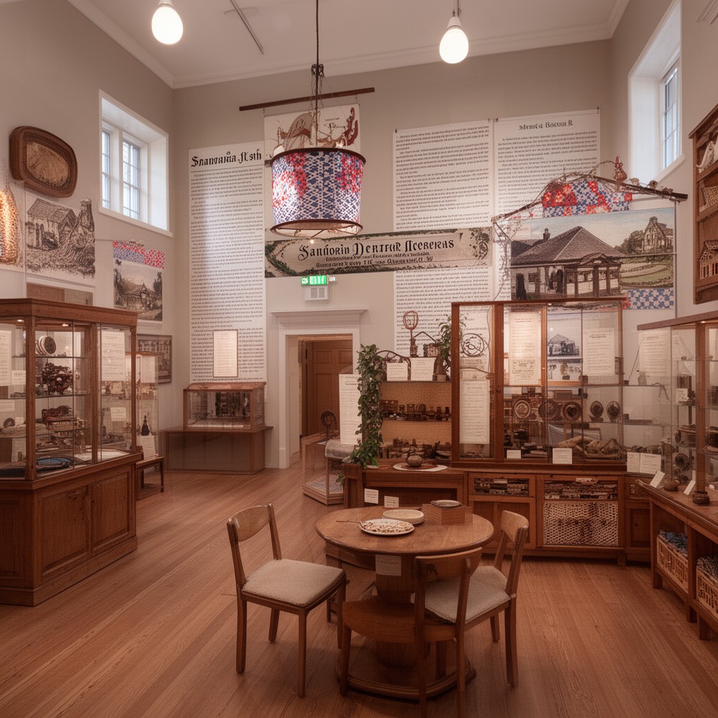 AI-generated illustration of Scandinavian heritage museums