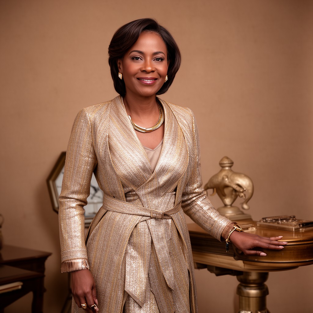 AI-generated illustration of Precious Moloi-Motsepe