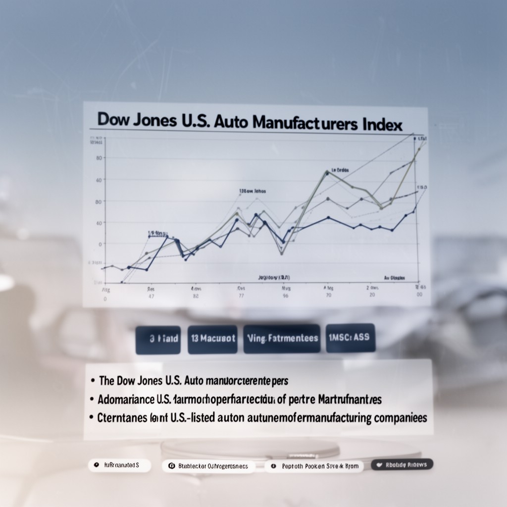AI-generated illustration of Dow Jones U.S. Auto Manufacturers Index