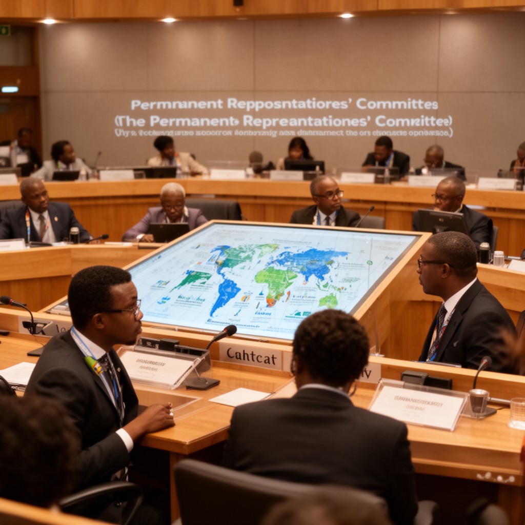 AI-generated illustration of Permanent Representatives' Committee
