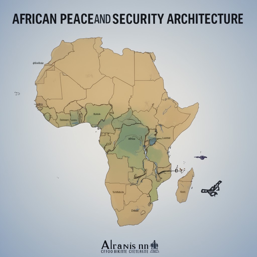 AI-generated illustration of African Peace and Security Architecture