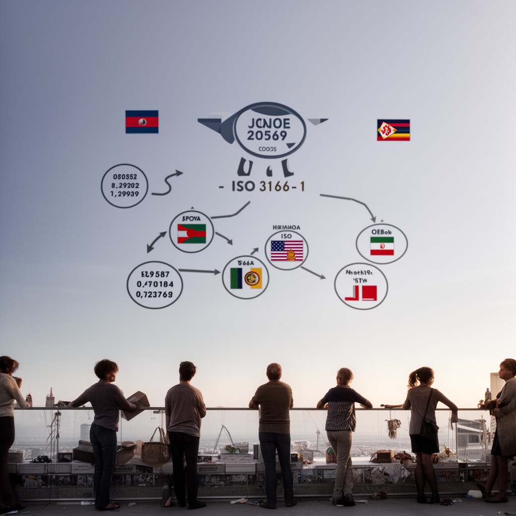 AI-generated illustration of ISO 3166-1