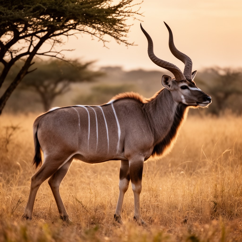 AI-generated illustration of greater kudu