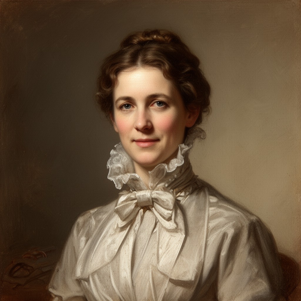 AI-generated illustration of Susan Elizabeth Darwin