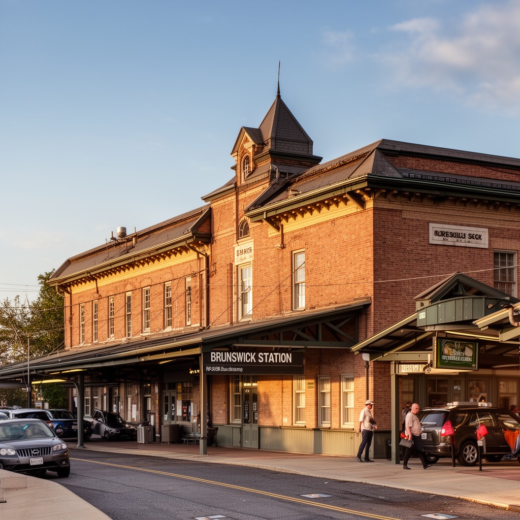 AI-generated illustration of Brunswick station