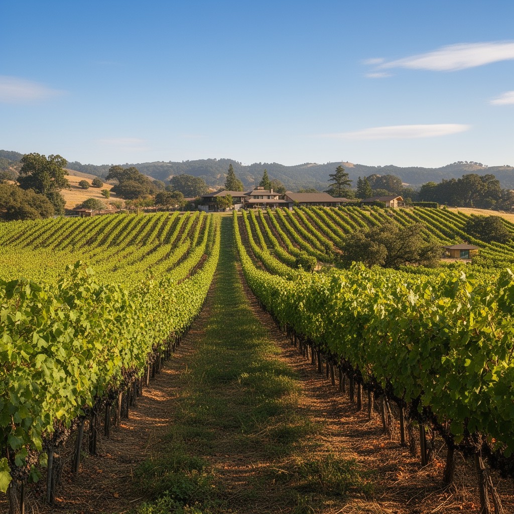 AI-generated illustration of Oak Knoll District of Napa Valley AVA
