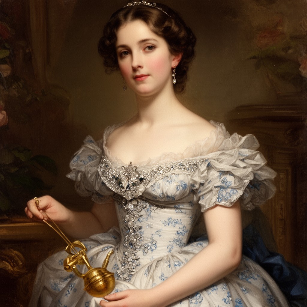 AI-generated illustration of Charlotte, Princess Royal