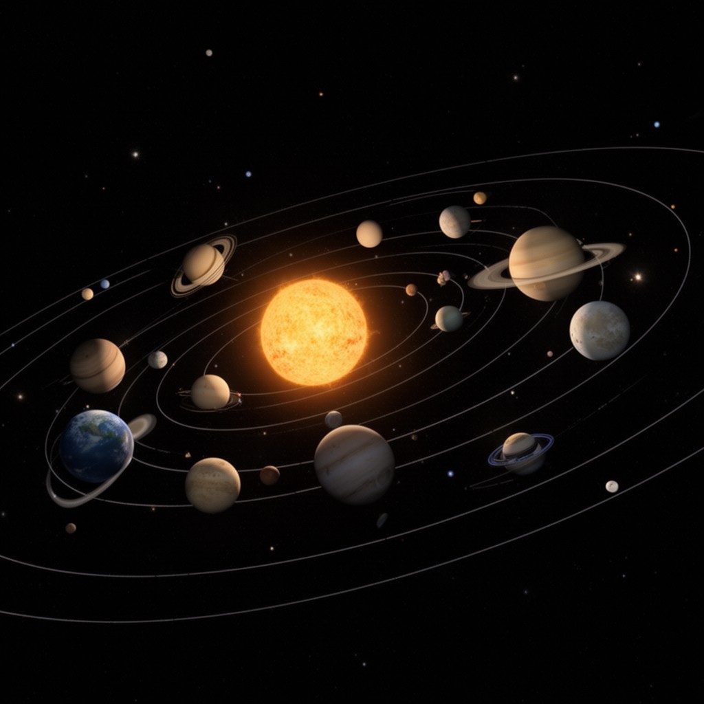 AI-generated illustration of Solar System