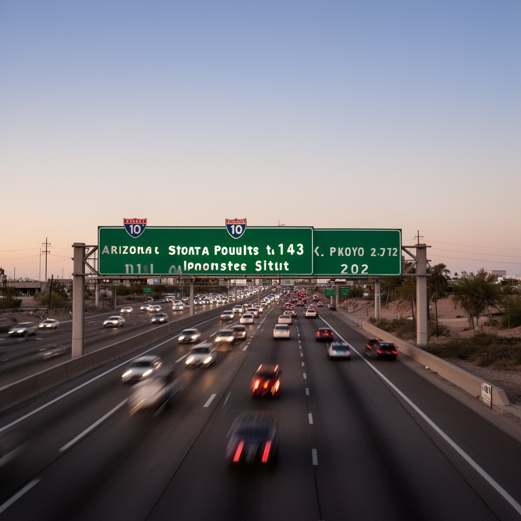AI-generated illustration of Arizona State Route 143