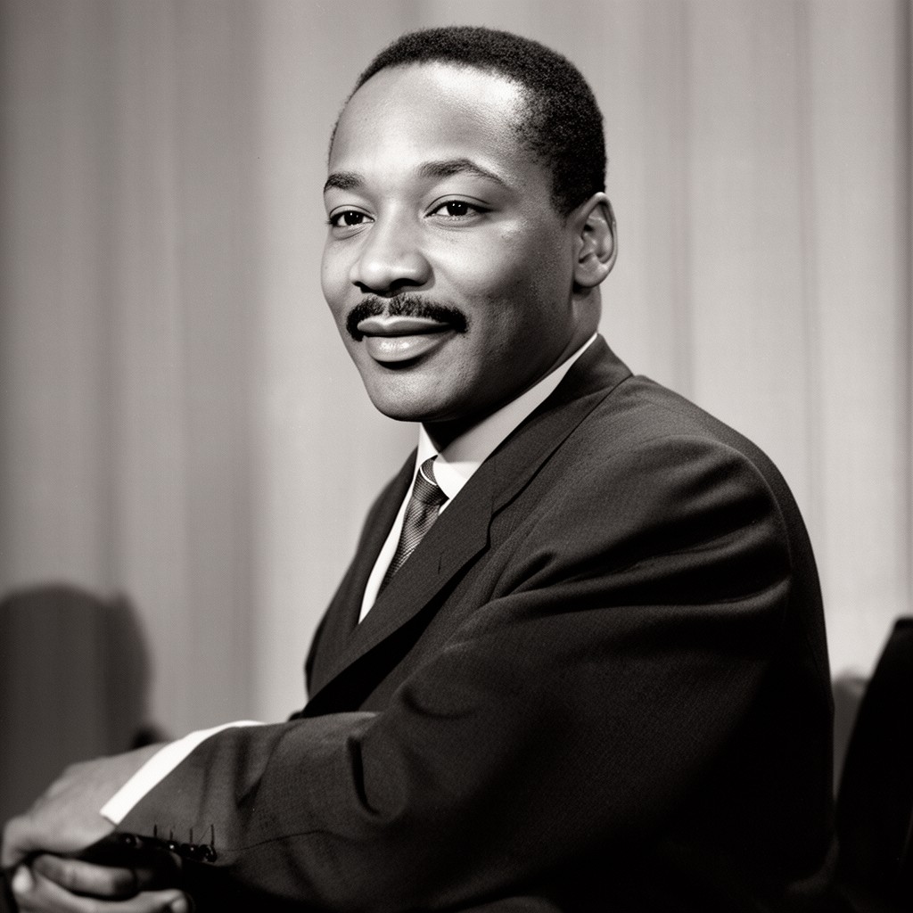 AI-generated illustration of Martin Luther King Jr.