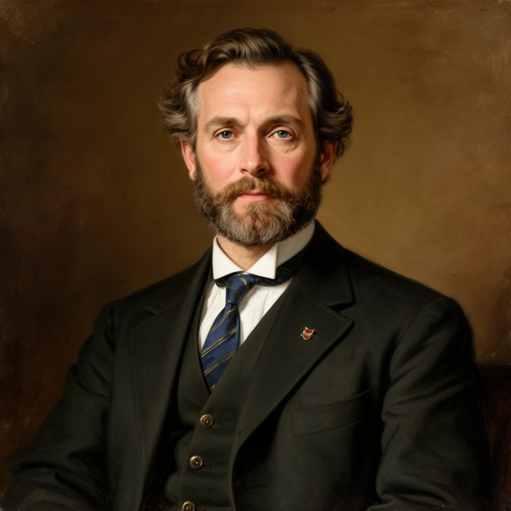 AI-generated illustration of Jonkheer Andries Cornelis Dirk de Graeff