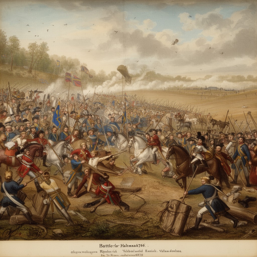 AI-generated illustration of Battle of Halmstad