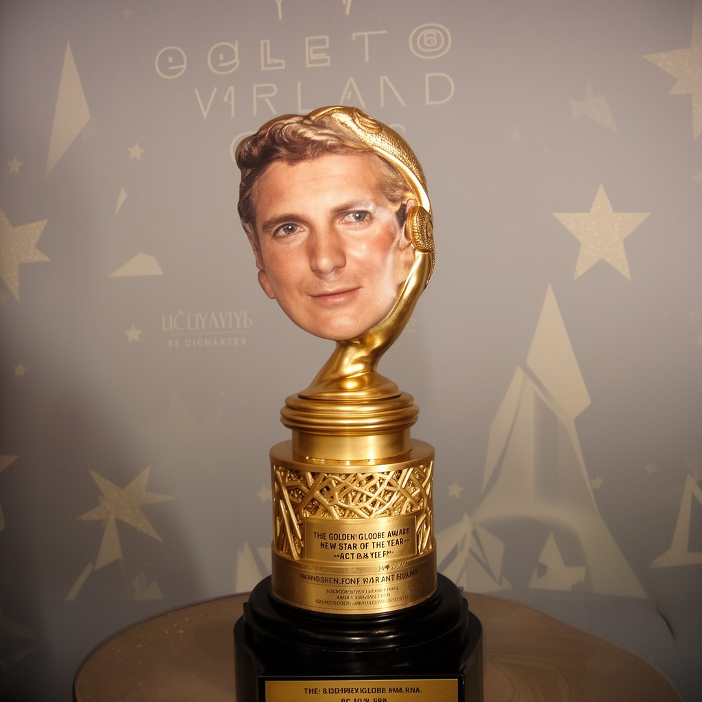 AI-generated illustration of Golden Globe Award for New Star of the Year – Actor
