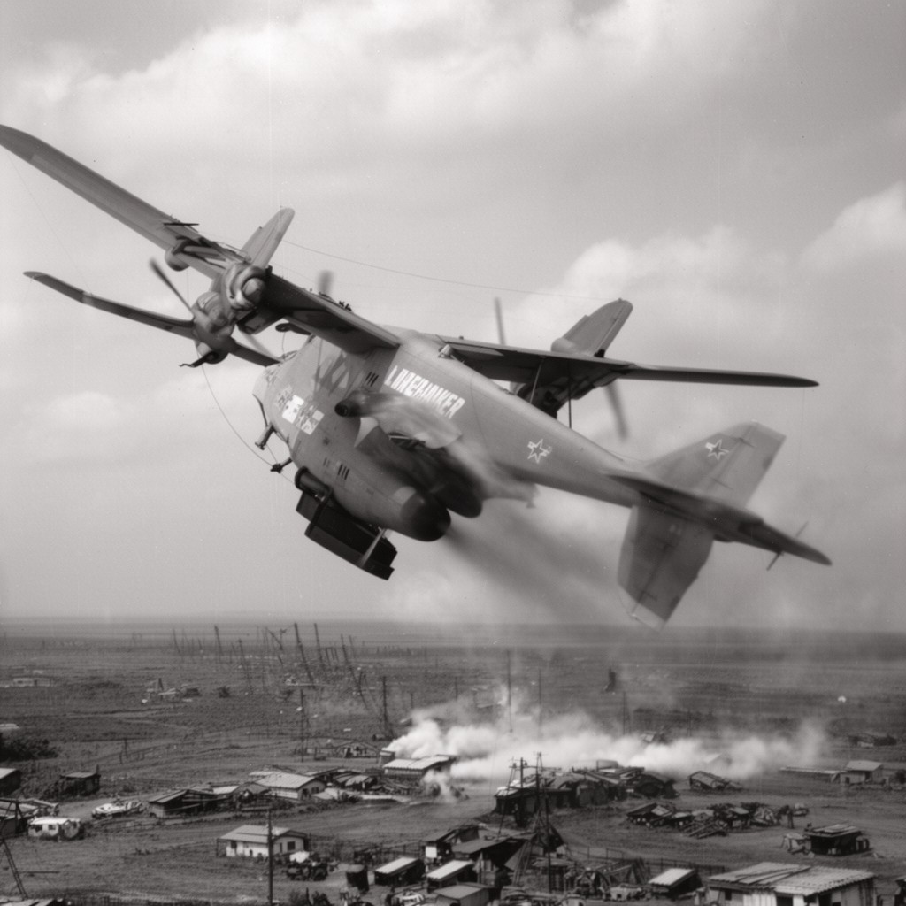 AI-generated illustration of Operation Linebacker