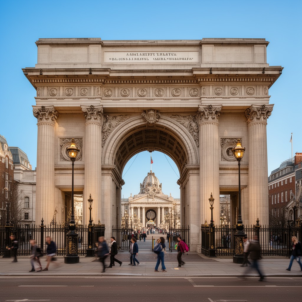 AI-generated illustration of Admiralty Arch