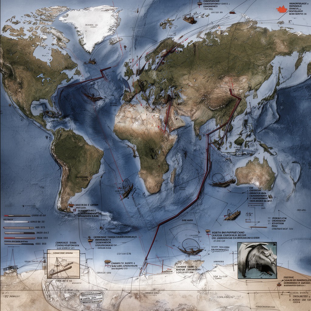 AI-generated illustration of Charlie-Gibbs Fracture Zone