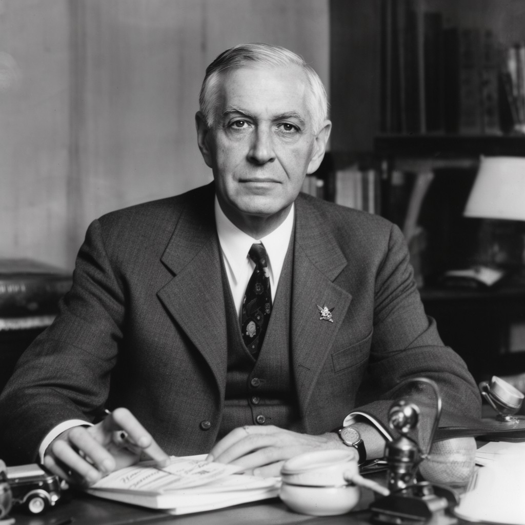 AI-generated illustration of William D. Leahy