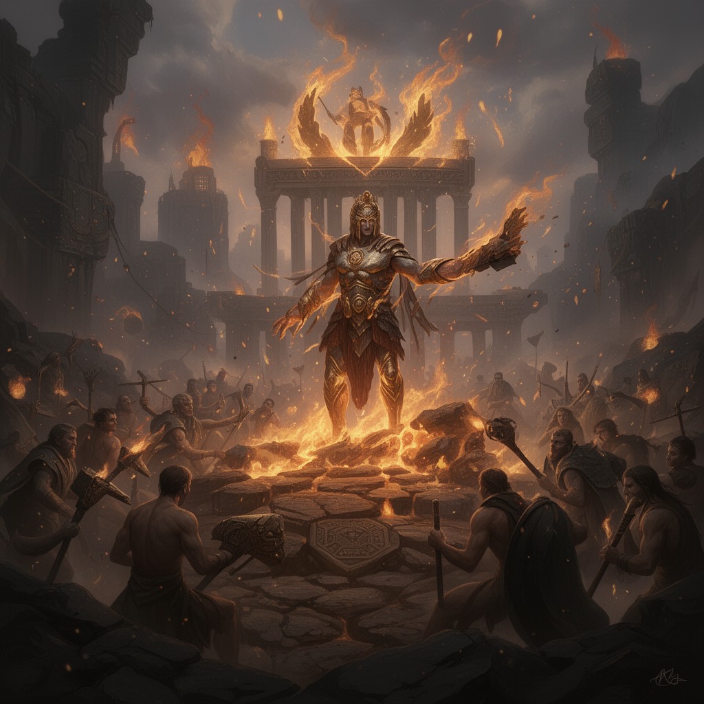 AI-generated illustration of Prometheus
