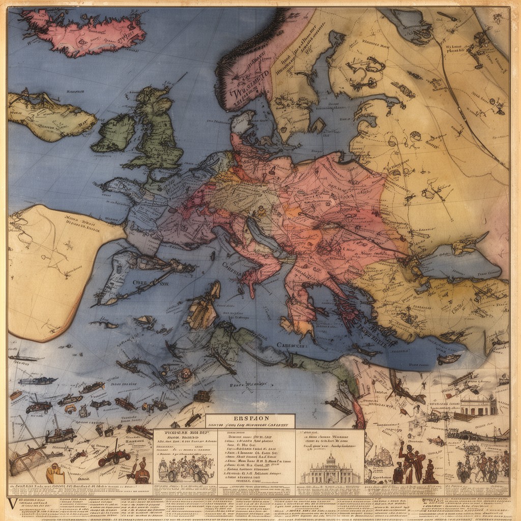 AI-generated illustration of War of the Sixth Coalition