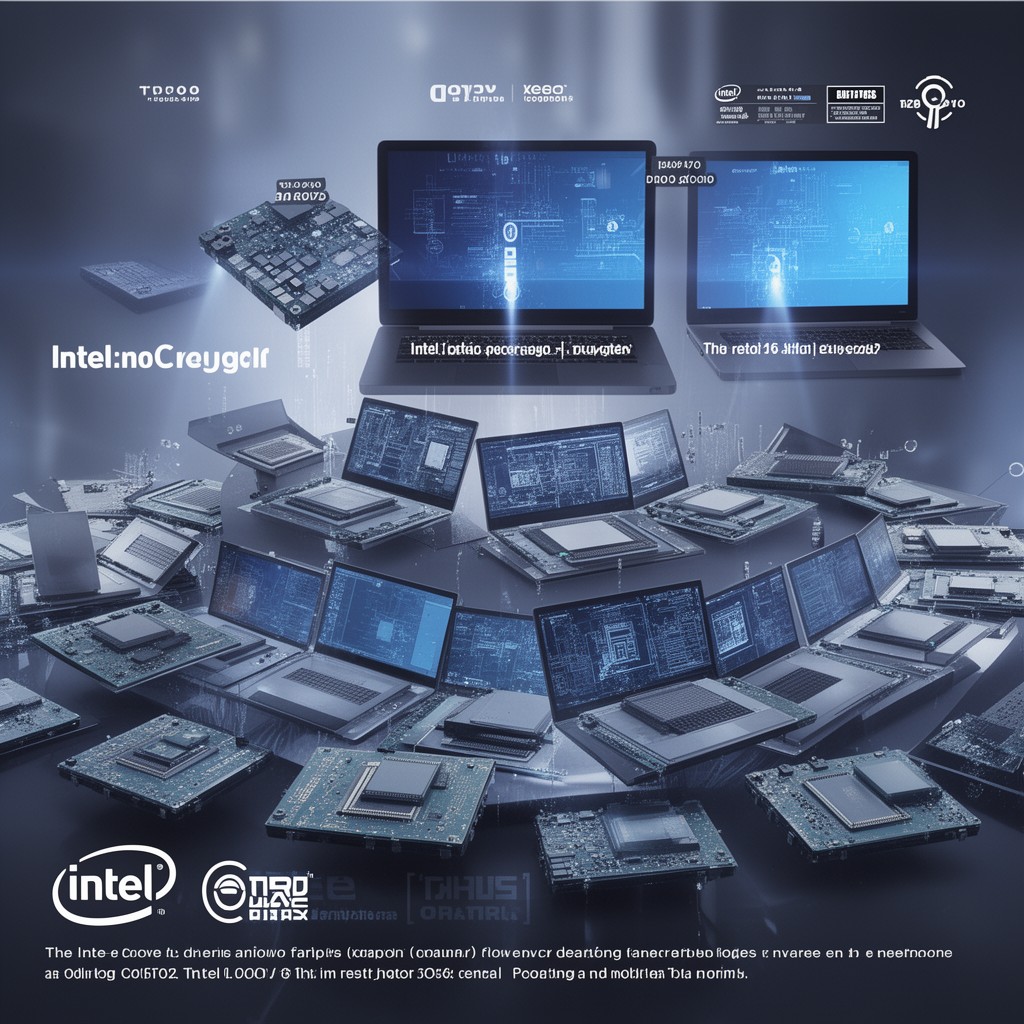 AI-generated illustration of Intel Core processor family