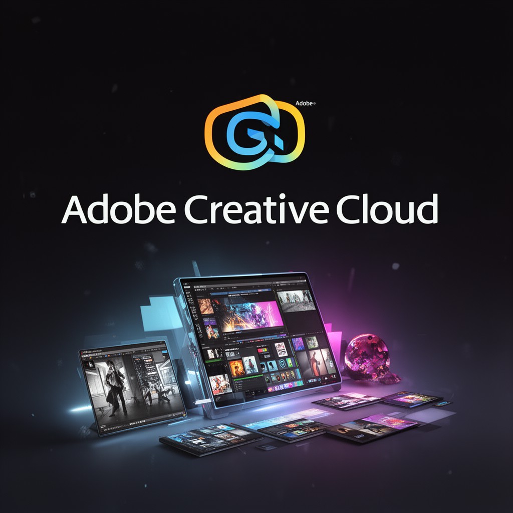 AI-generated illustration of Adobe Creative Cloud