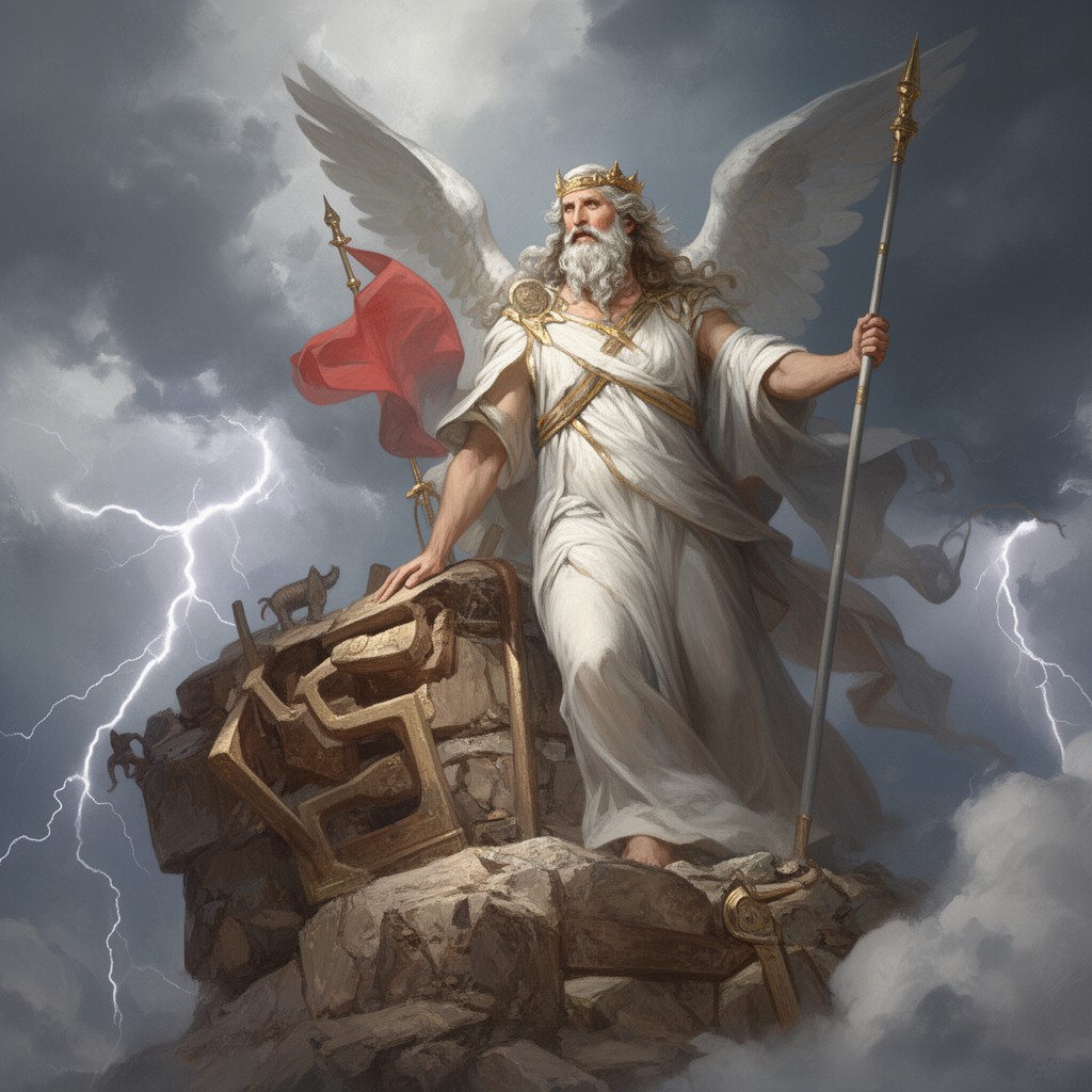 AI-generated illustration of Zeus