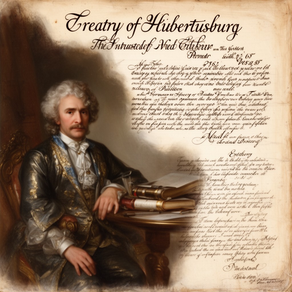 AI-generated illustration of Treaty of Hubertusburg