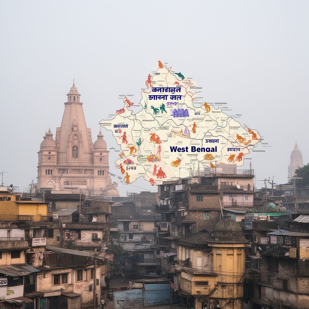 AI-generated illustration of West Bengal