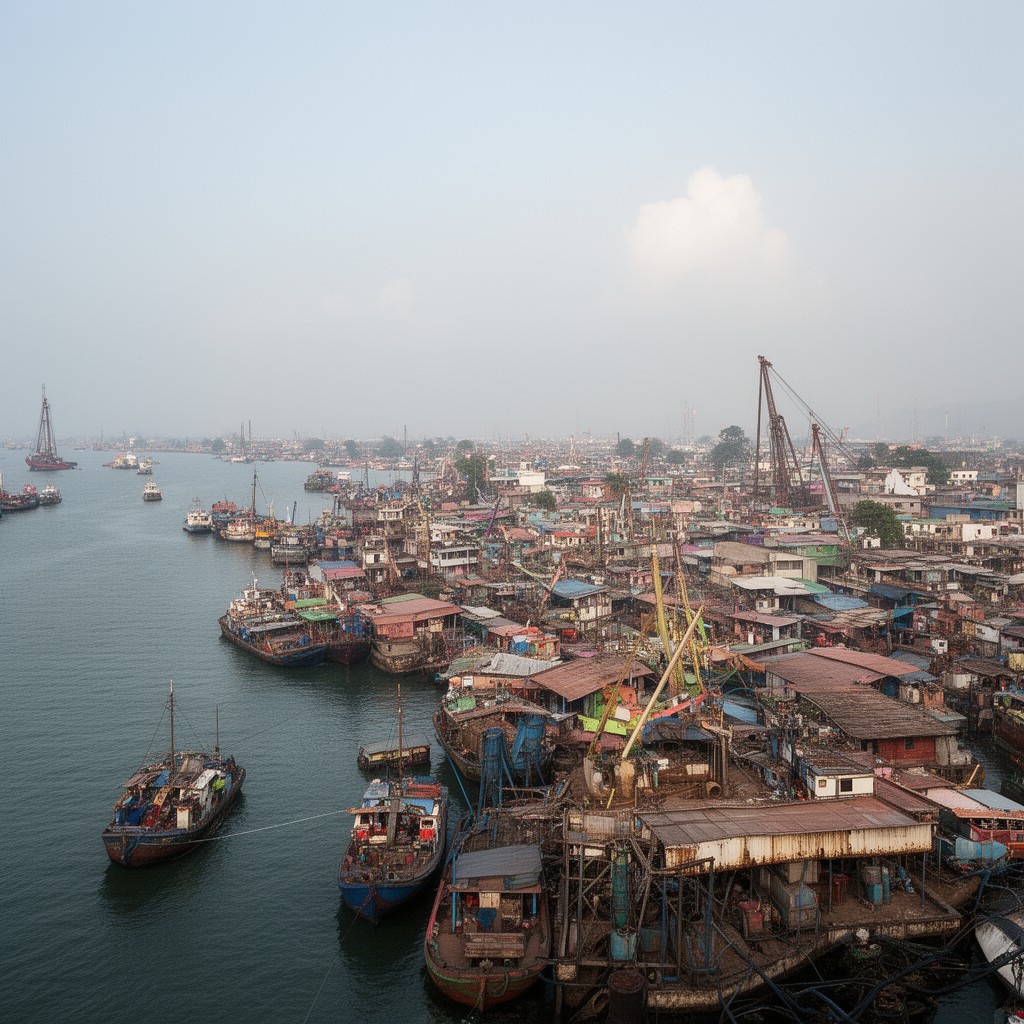 AI-generated illustration of Chittagong