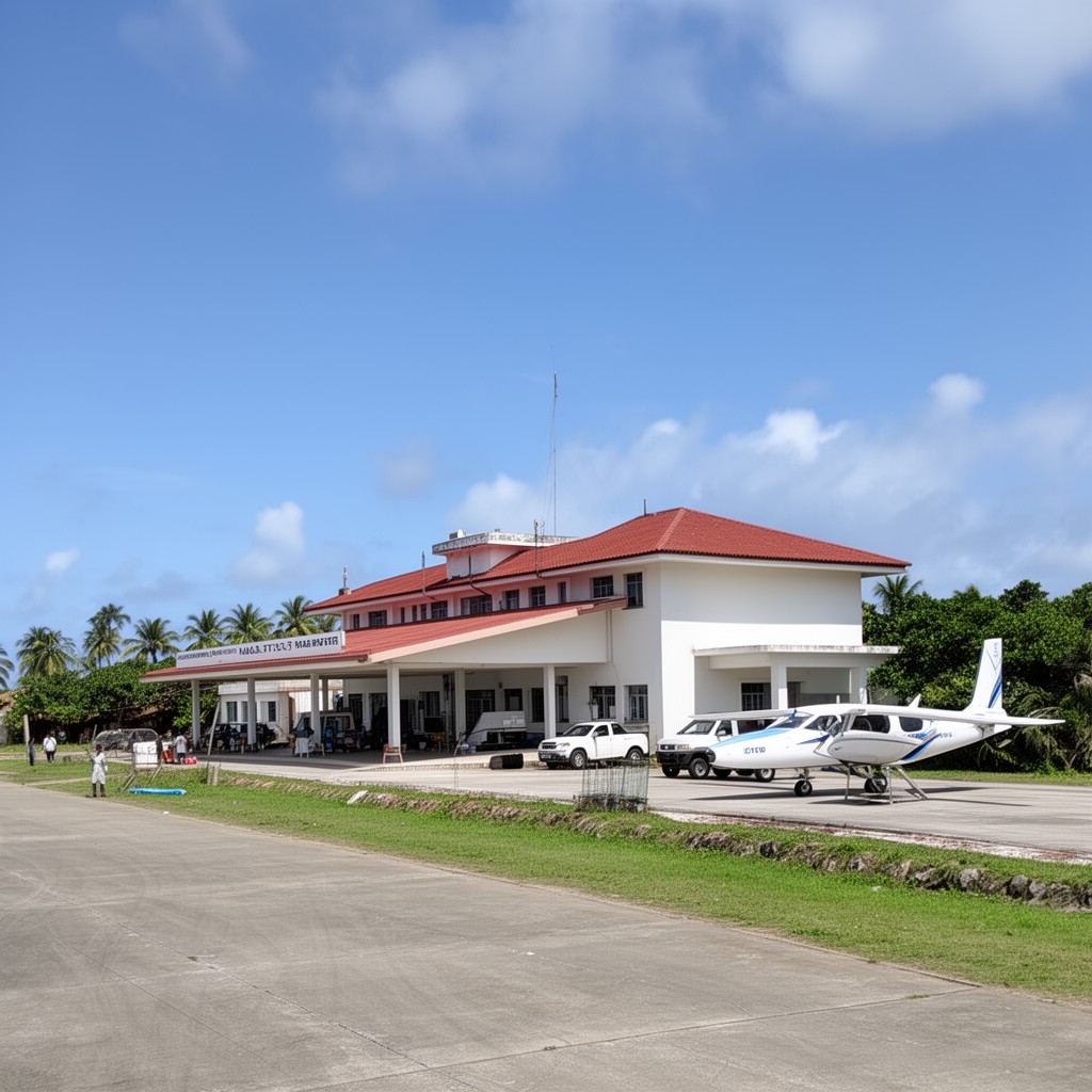 AI-generated illustration of Agatti Airport