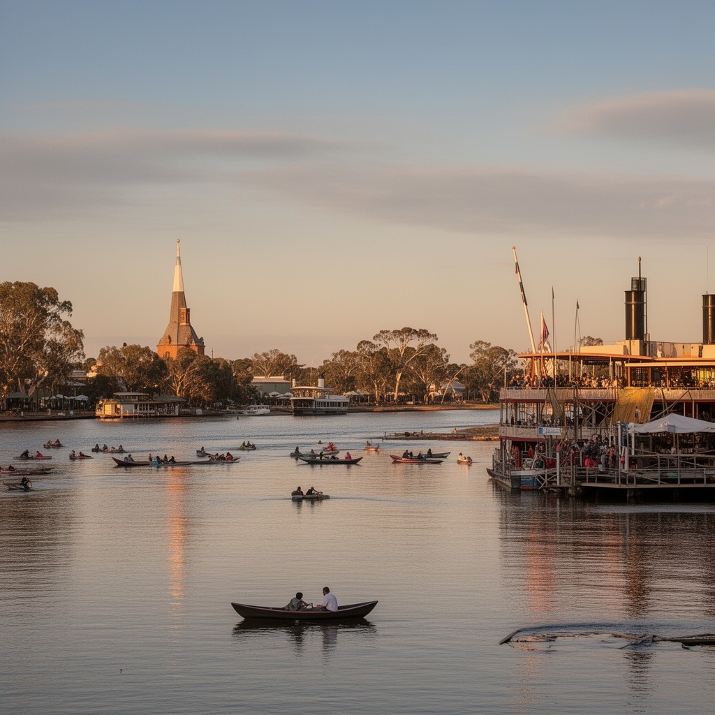 AI-generated illustration of Echuca