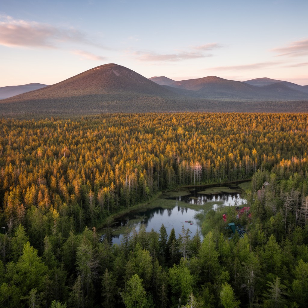 AI-generated illustration of Adirondack Park