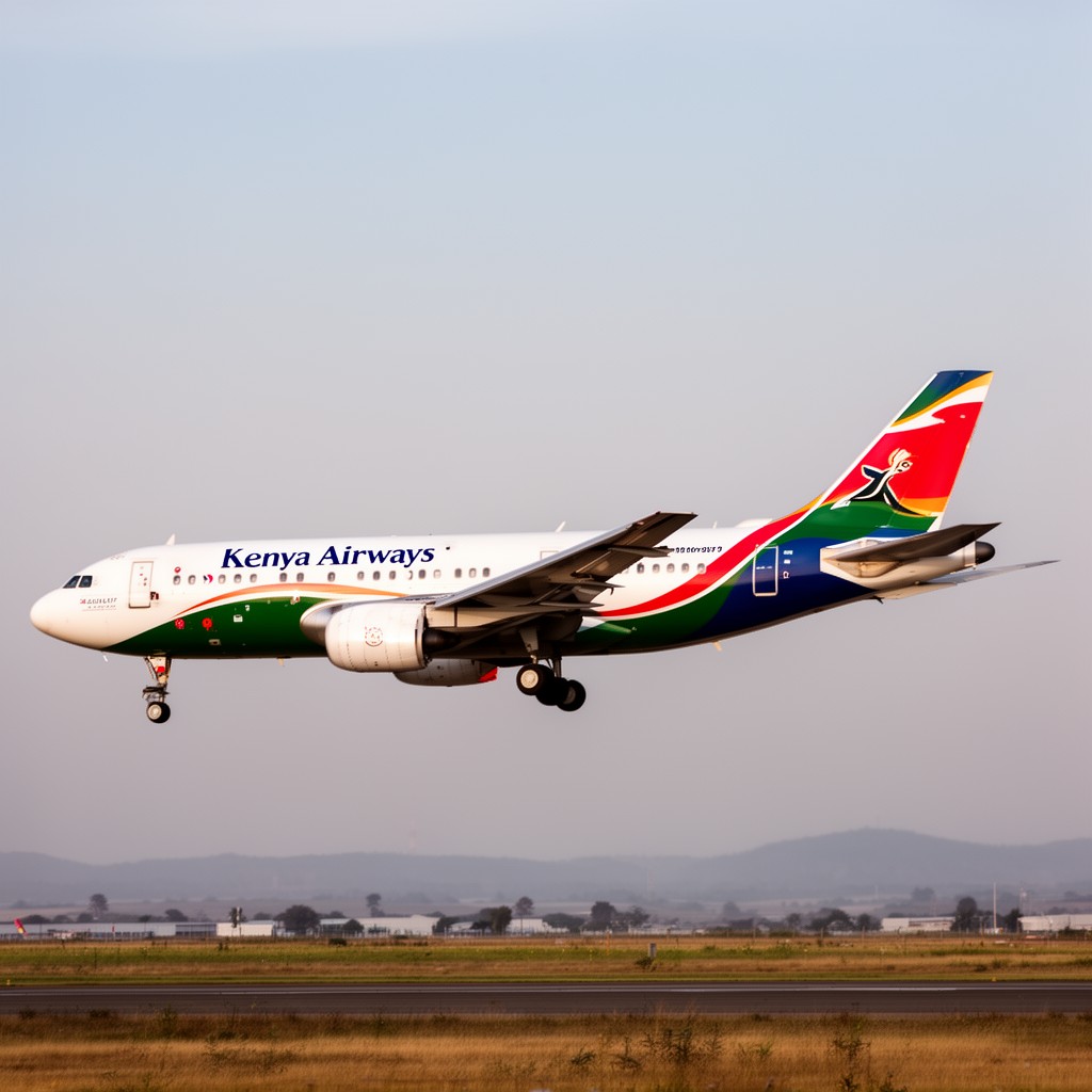 AI-generated illustration of Kenya Airways