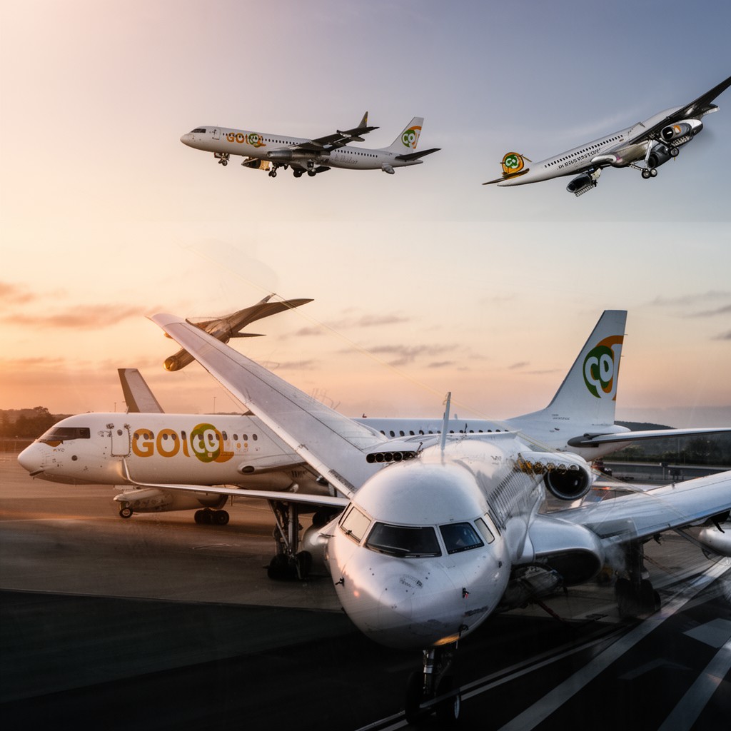 AI-generated illustration of GOL Linhas Aéreas Inteligentes
