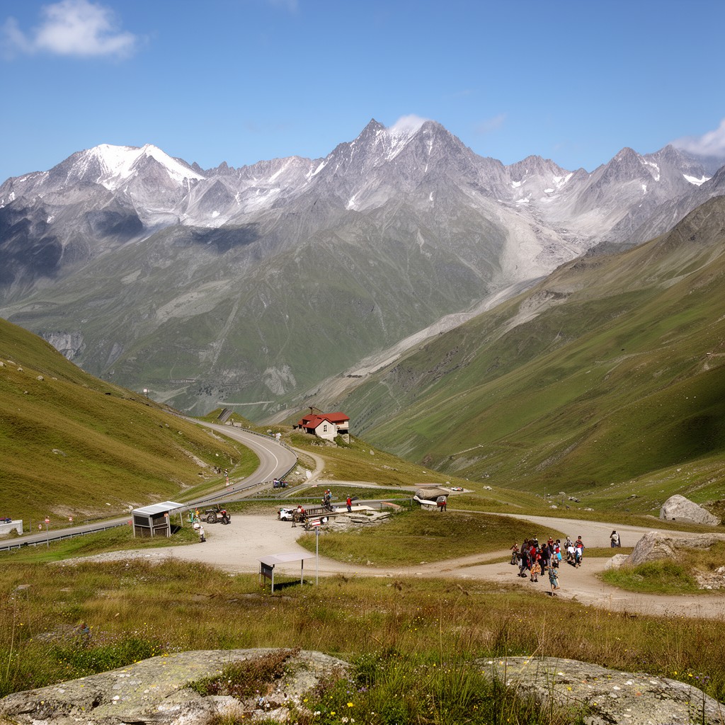 AI-generated illustration of Col du Mont Cenis