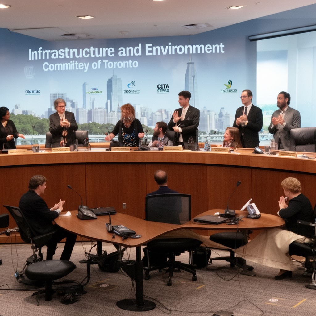 AI-generated illustration of Infrastructure and Environment Committee of Toronto City Council