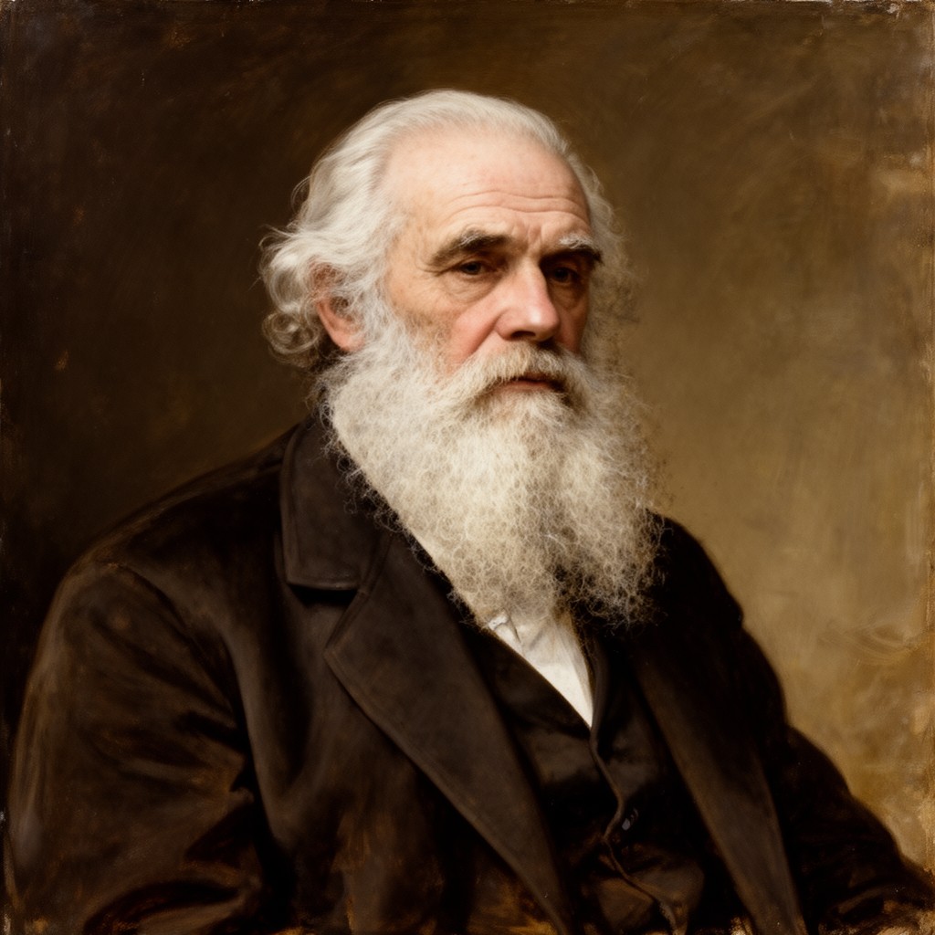 AI-generated illustration of Charles Darwin