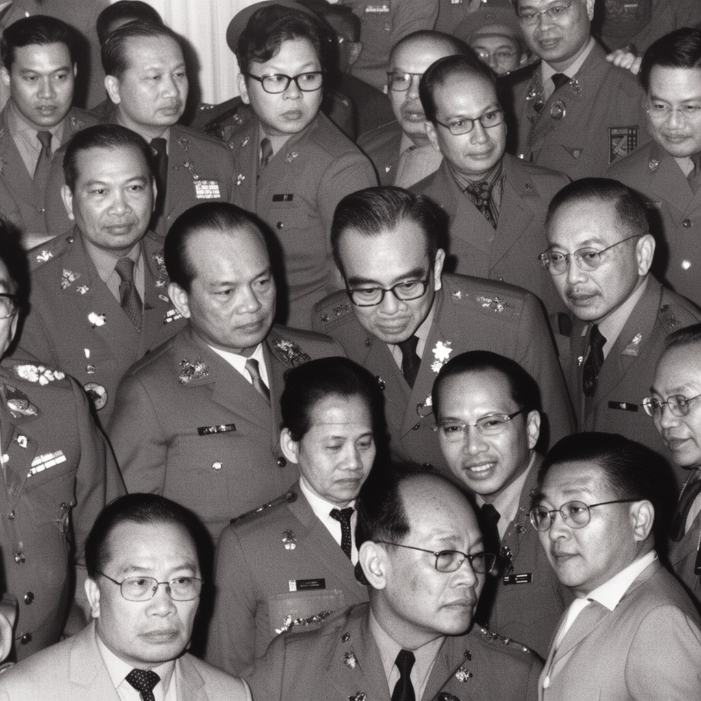 AI-generated illustration of South Vietnamese leadership