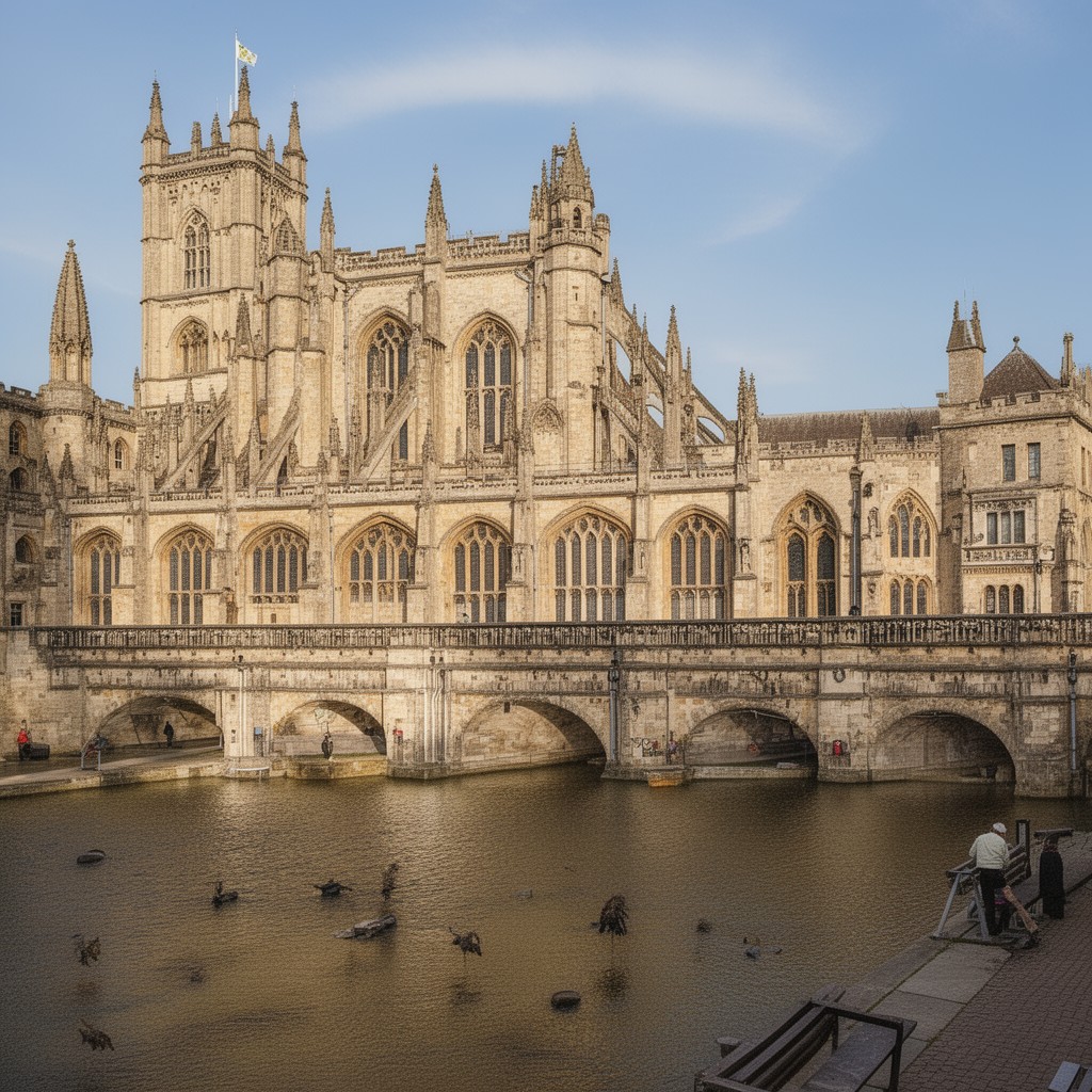 AI-generated illustration of Canterbury, Kent, England