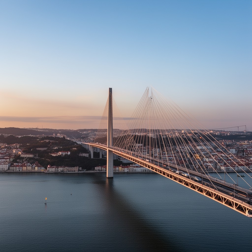 AI-generated illustration of Vasco da Gama Bridge