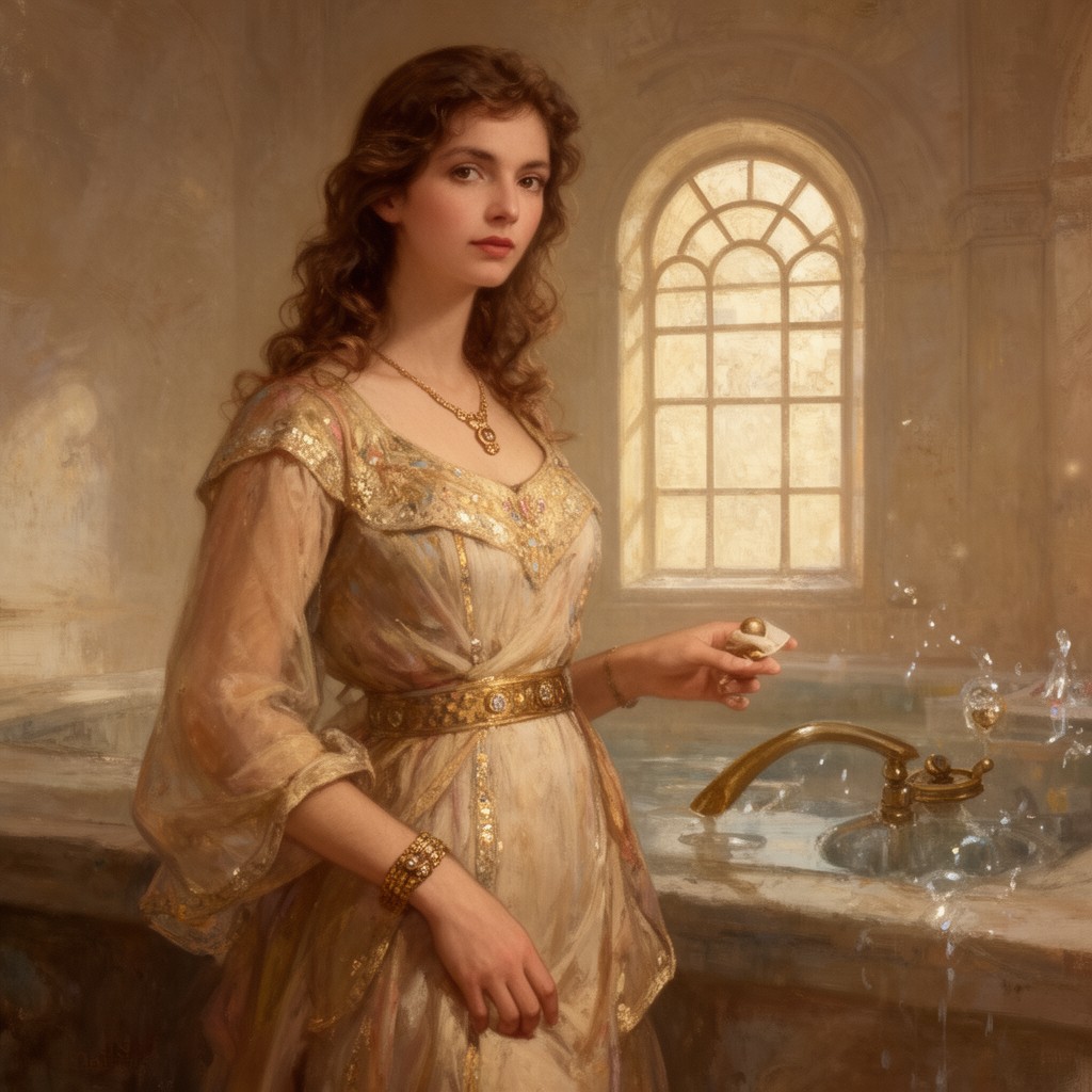 AI-generated illustration of Bathsheba