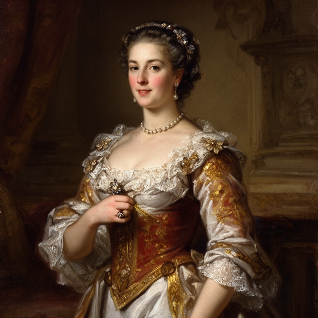 AI-generated illustration of Maria Luisa of Savoy