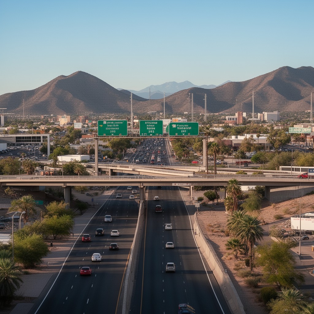 AI-generated illustration of Arizona State Route 202