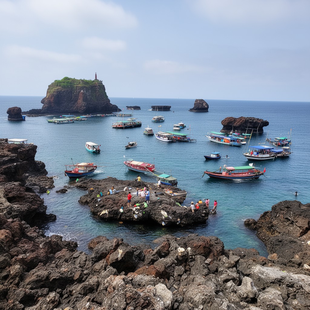 AI-generated illustration of Penghu Islands