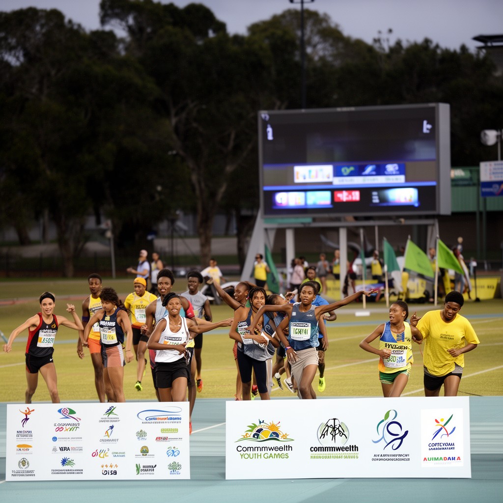 AI-generated illustration of Commonwealth Youth Games