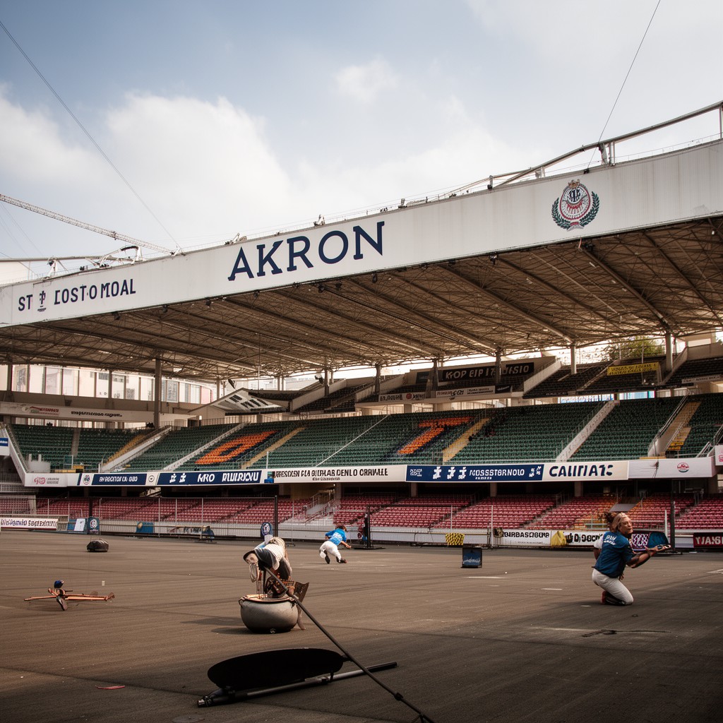 AI-generated illustration of Estadio Akron