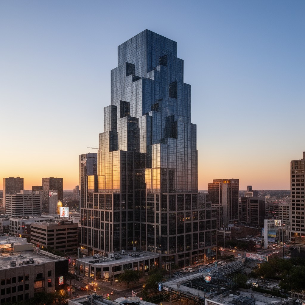 AI-generated illustration of Comerica Bank Tower