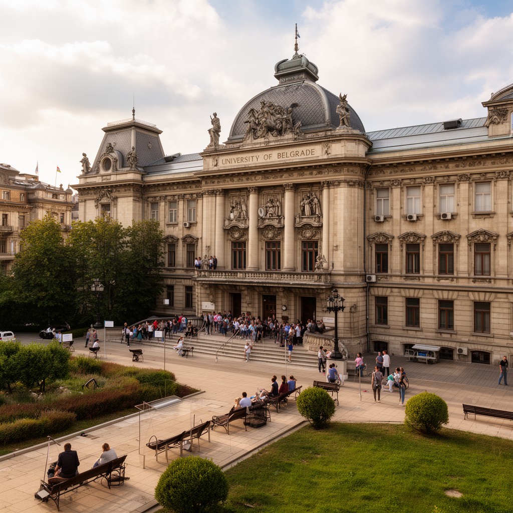 AI-generated illustration of University of Belgrade