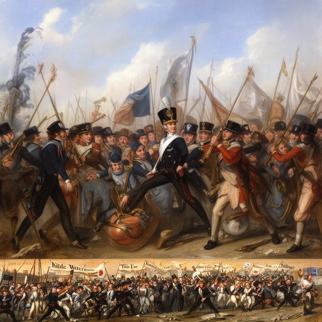 AI-generated illustration of War of the Seventh Coalition